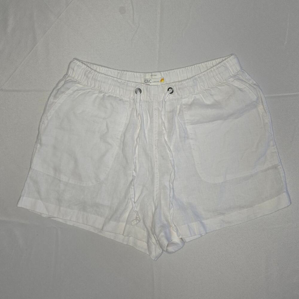 C&C California linen pull-on shorts Size L